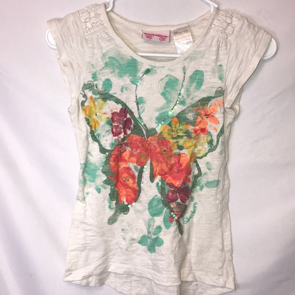 3/$25  Sketchers butterfly kids top